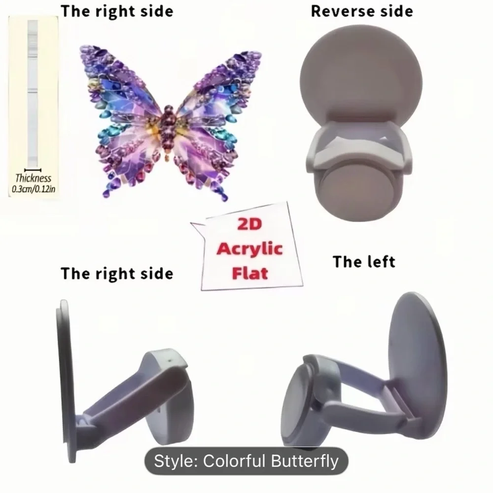 Elegant Butterfly Phone Stand - Pink